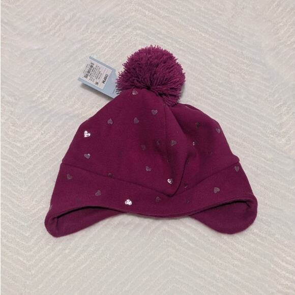 Cat & Jack Pink Girls Ear Flap Hat - Picture 1 of 4